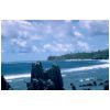 Beach at Nauru with coral pillars